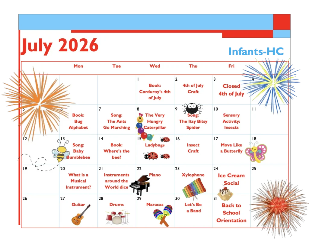 july calendar
