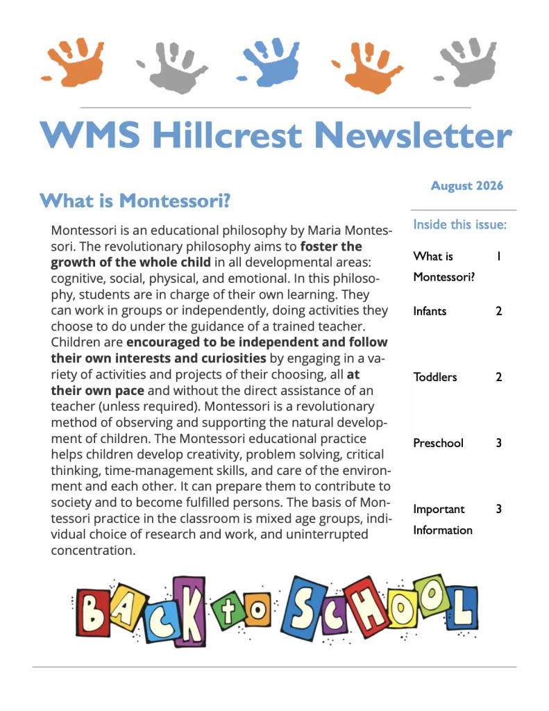 hc august newsletter