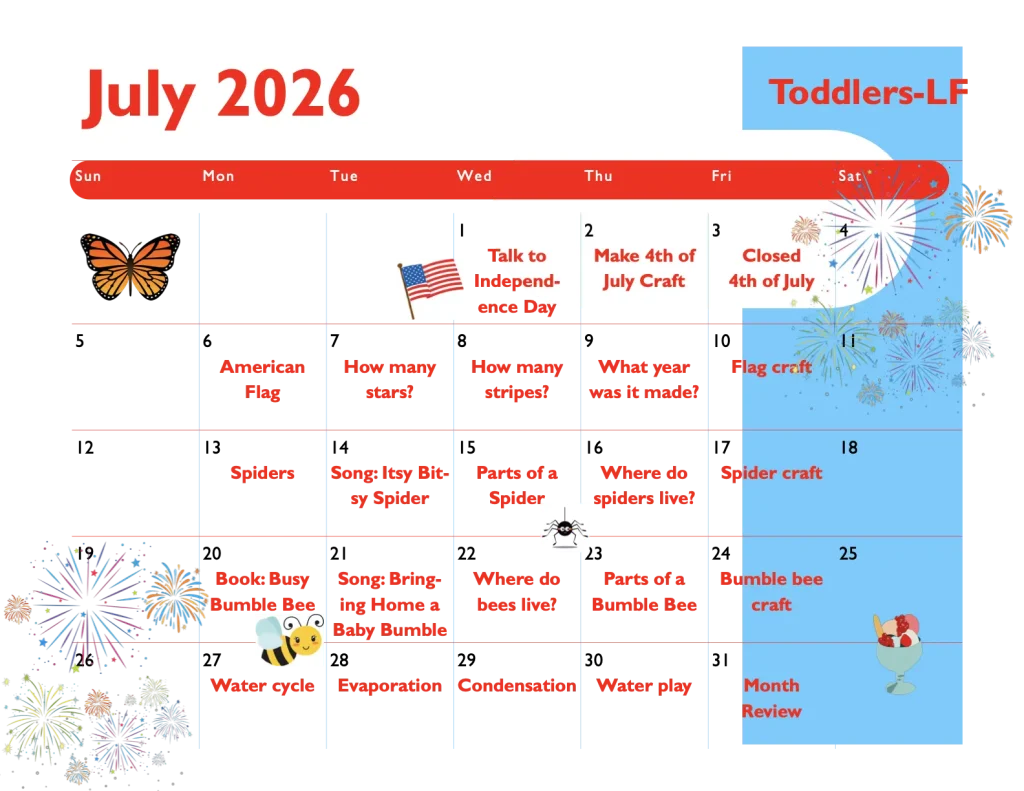 LF july calendar