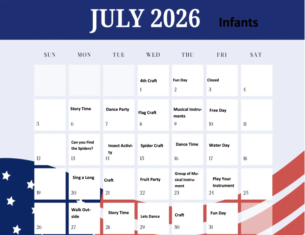 university july calendar